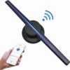 Wifi certificated remote controlled advertising player 3D hologram fan App holographic display