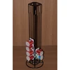 table standing counter promotion retail display metal wire gravity feeder rack for drinks bottles