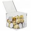 high quality factory price cube small square acrylic display boxes with lid