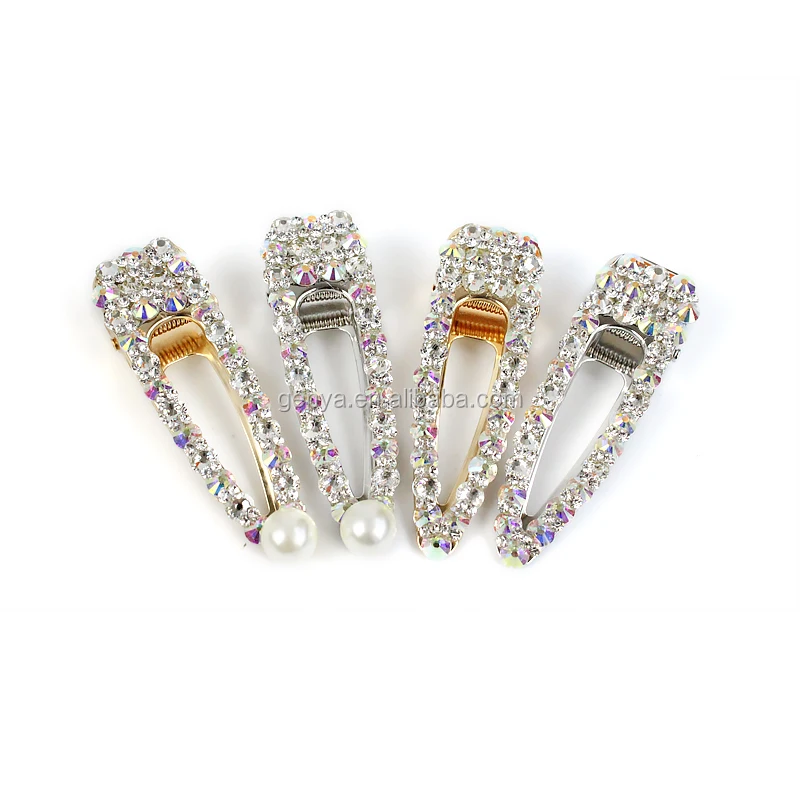 Genya Rhinestone Bobby Pins Metal Hair Clips Crystal Hair Pin