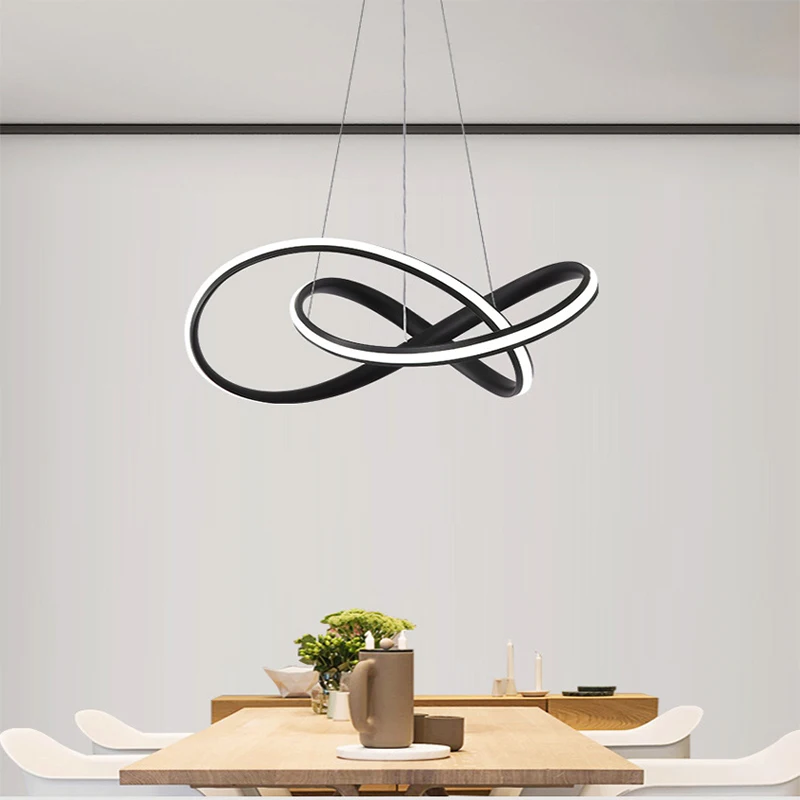 high lumen curve chinese design ceiling led pendant light suspended