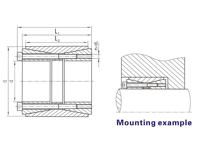 shaft power lock keyless locking assembly