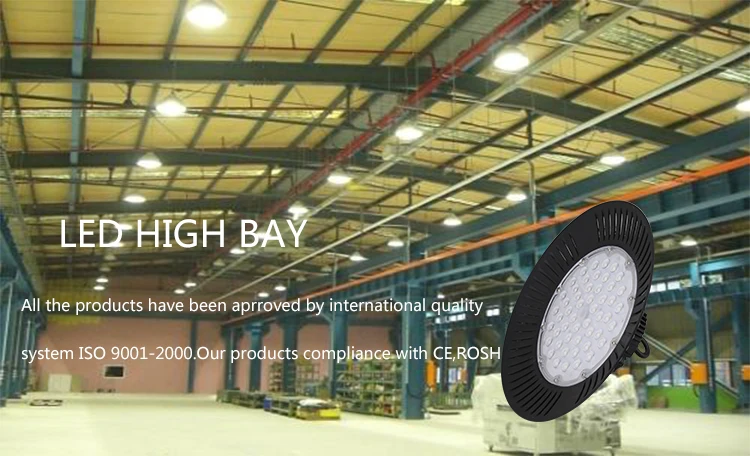 200w  industrial warehouse water proof  IP65 UFO led high bay light die cast aluminum led high bay light