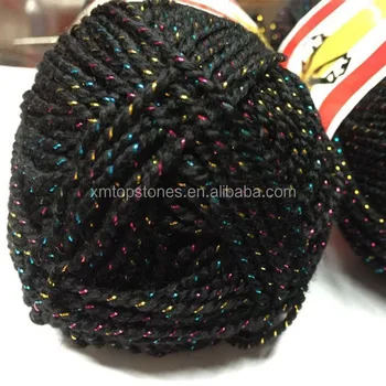 glitter wool yarn