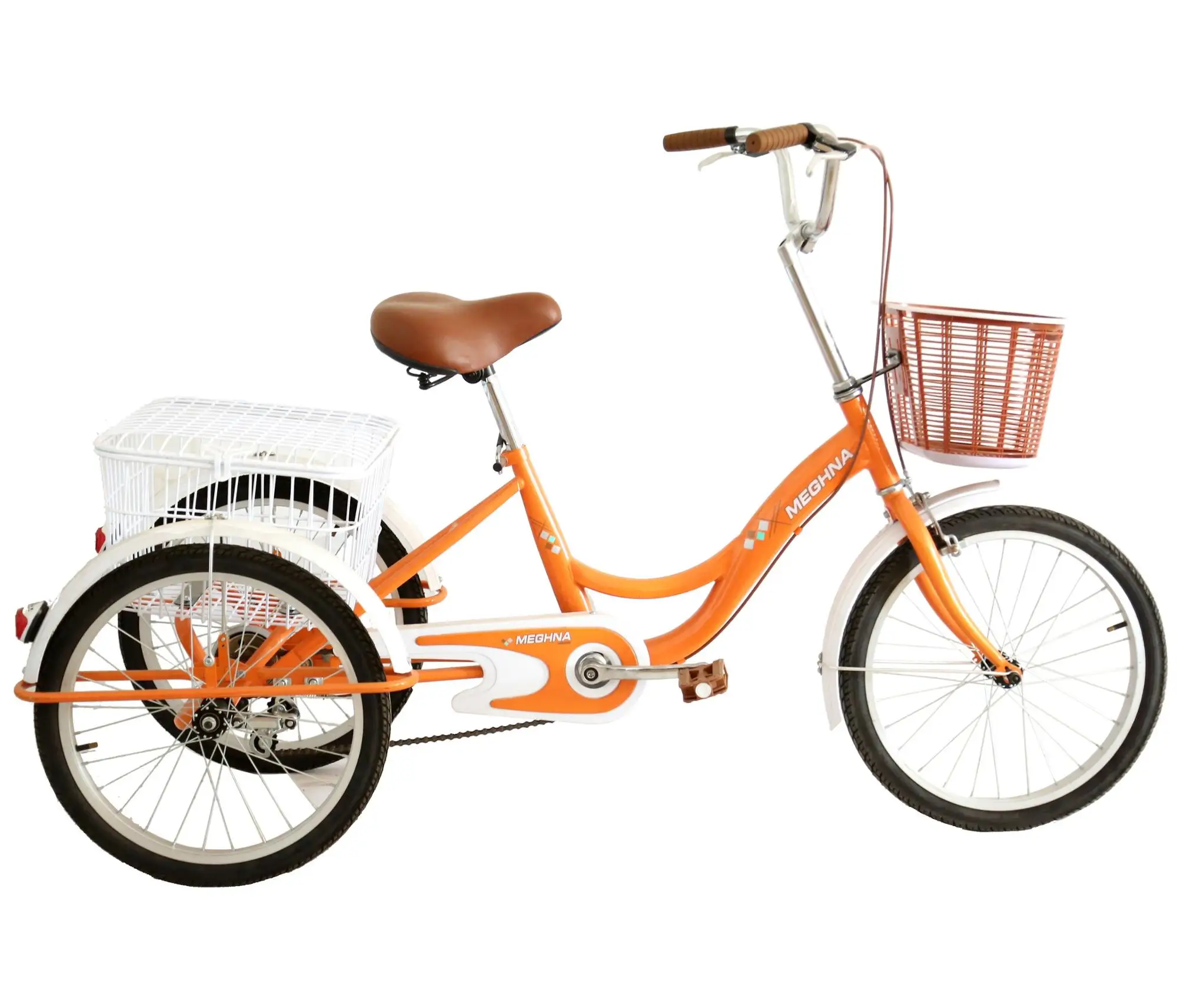 20英寸踏板 3 轮成人自行车三轮车与钢框架