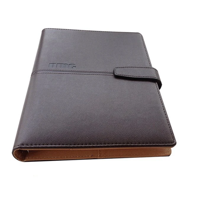 2017 2018 executive day leather agenda, diary with customized print (4).jpg