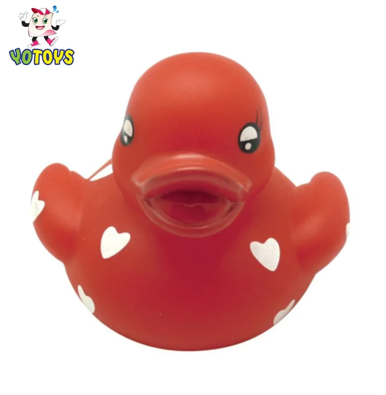 Novelty Place [float & Squeak] Red Rubber Duck Ducky Baby Bath Toy For