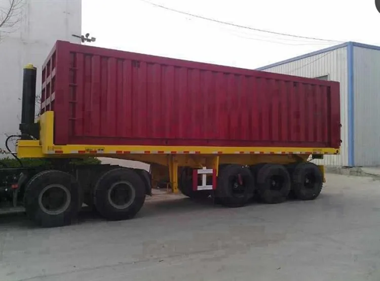 Heavy Duty 40 Tons Rear Dump Semi Trailer 3 Axles Used Dump Truck Trailer