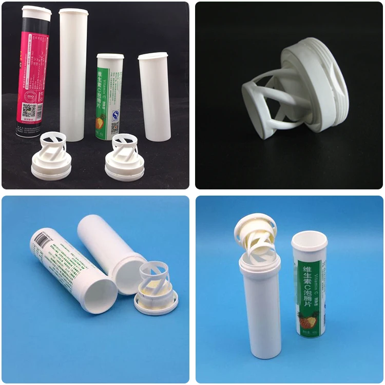 60ml 100ml Desiccant Tablets Bottle Plastic Effervescent Tubes With