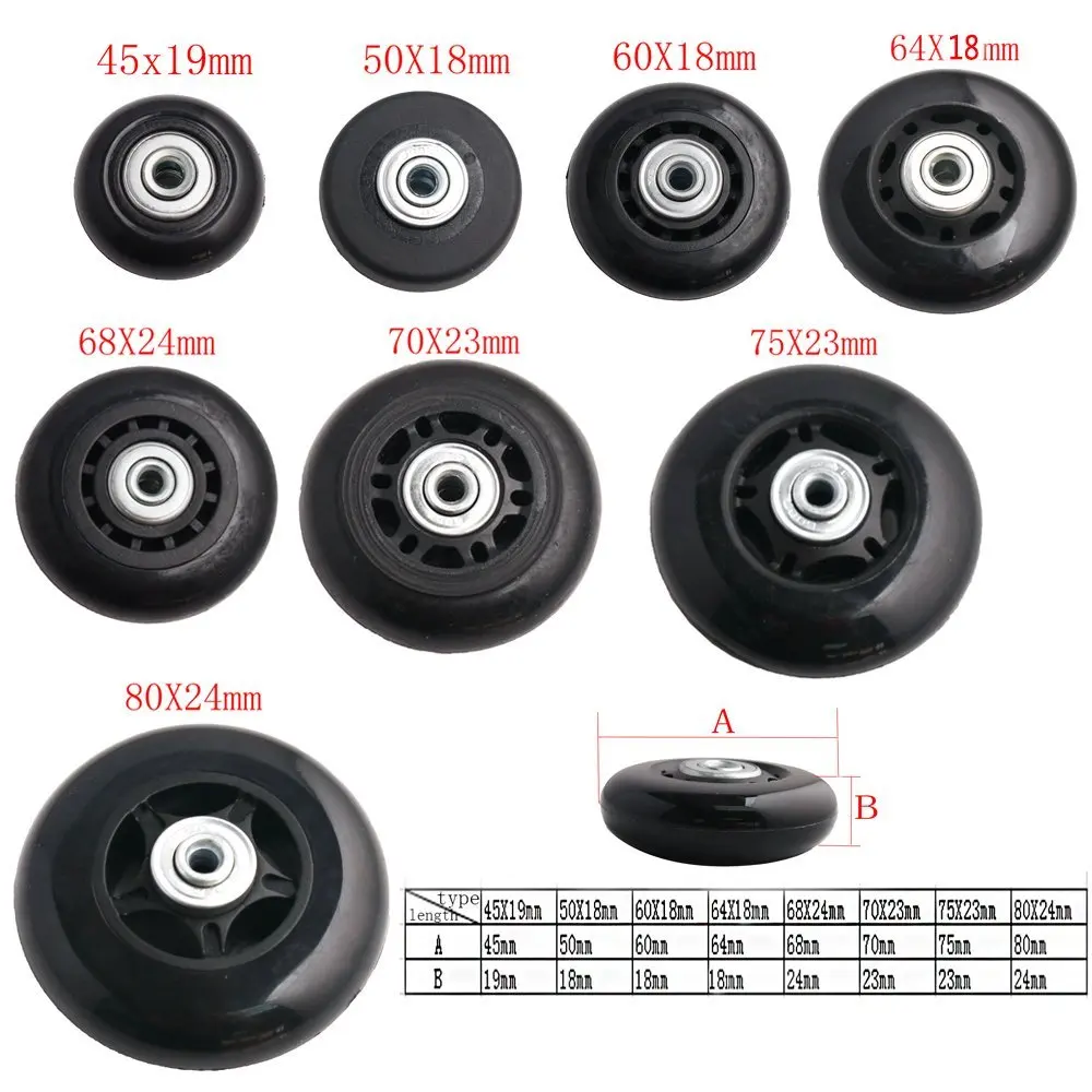 60mm luggage wheels