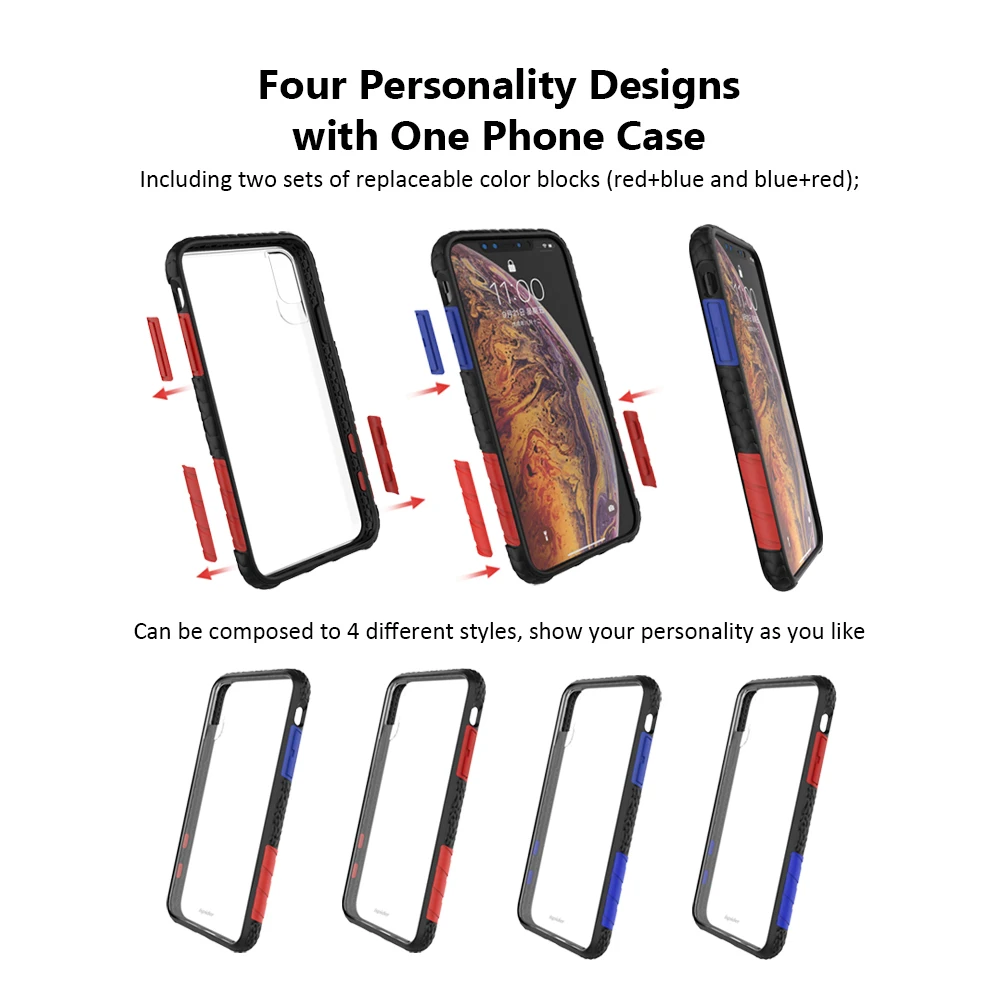 3.5m Drop Tested Hybrid Rugged Clear Phone Cases for iPhone 11 XR X Xs Max