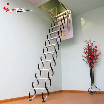 High Quality Telescopic Electric Attic Ladder Staircases For Small ...