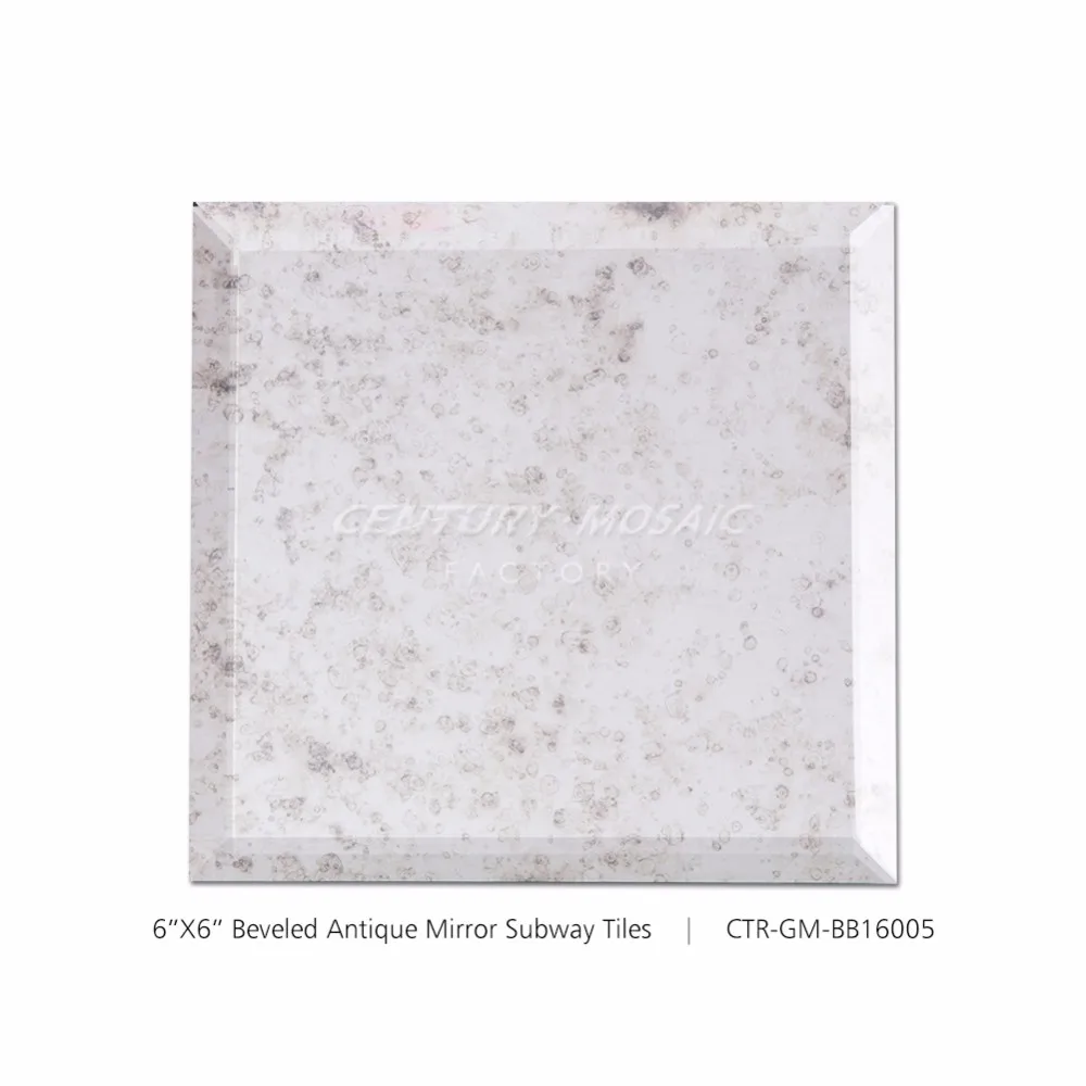 Square Kitchen Backsplash Antique Mirror Glass Tiles