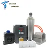 3KW Spindle Kits Water Cooled 3kw Spindle+3KW inverter+1sets ER20(1-13mm)+80w water pump+100mm spindle clamp+5m pipes