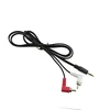 1.5M 3.5 SP TO 2 RCA L=1500MM diameter2.5*5.0 double parallel cable elbow audio cable