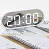 korea hot sale new design mirror led frame clock mirror led clock