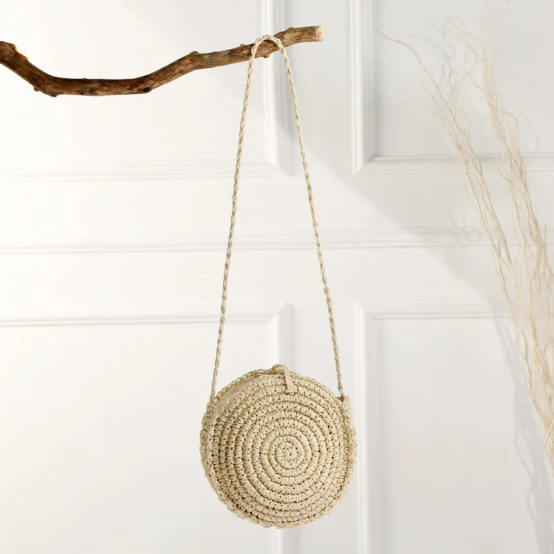 macrame round bag