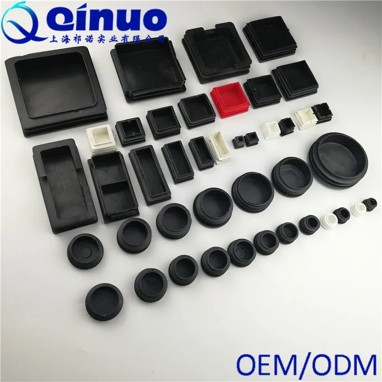 Durable Round & Square Black Pipe Hole Plugs Plastic Screw Hole Plugs