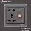 stainless steel panel USB socket for hotel