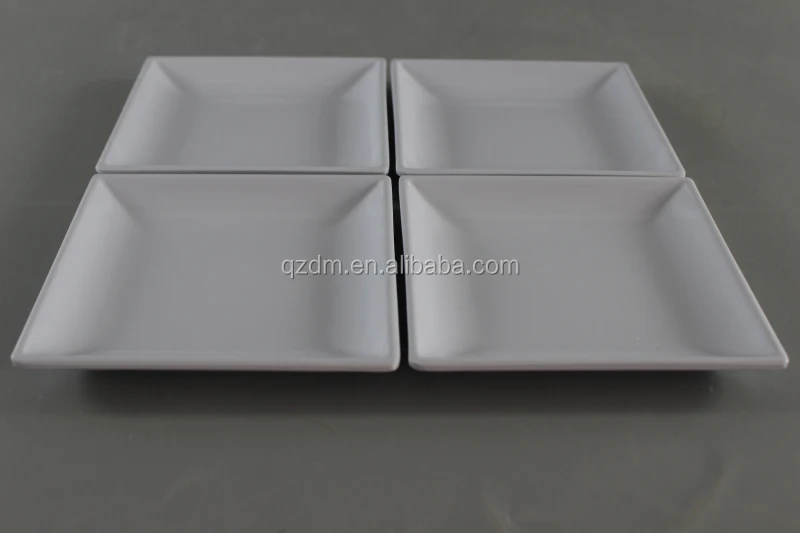 Plastic Square Appetizer Dishes , Melamine Small Plate