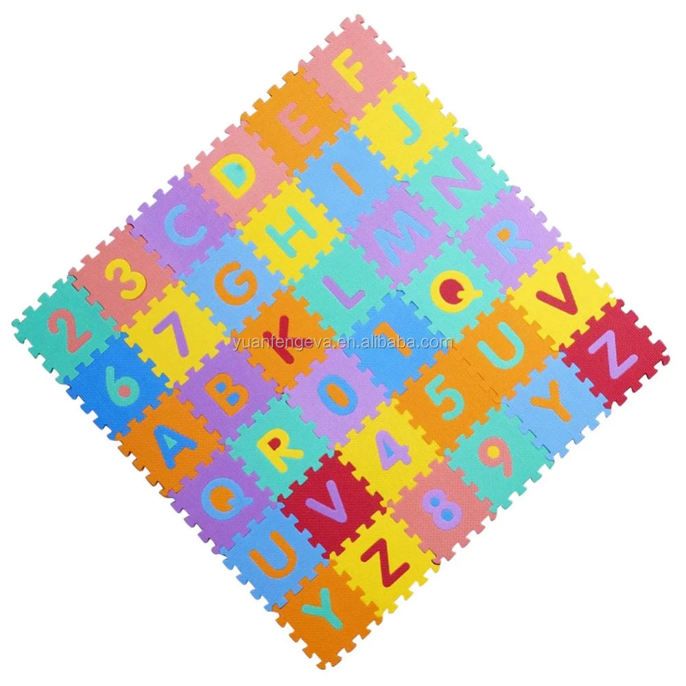 36pcs/set Ecofriendly Baby Play Eva Foam Puzzle Mats Children Alphabet