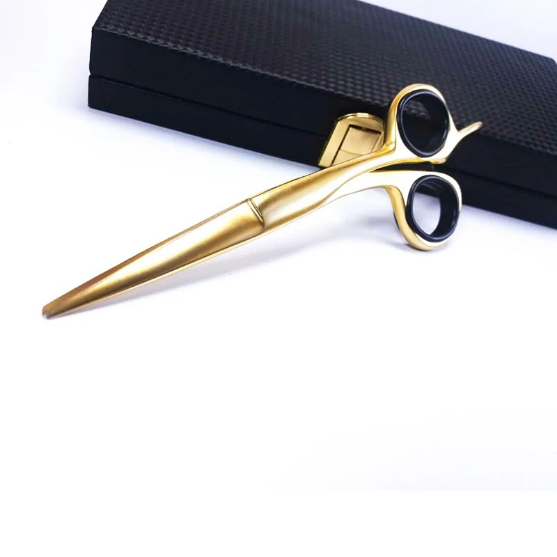 
WB200-577 Customized High Quality 6 Inches Hair Golden Beard Scissors 