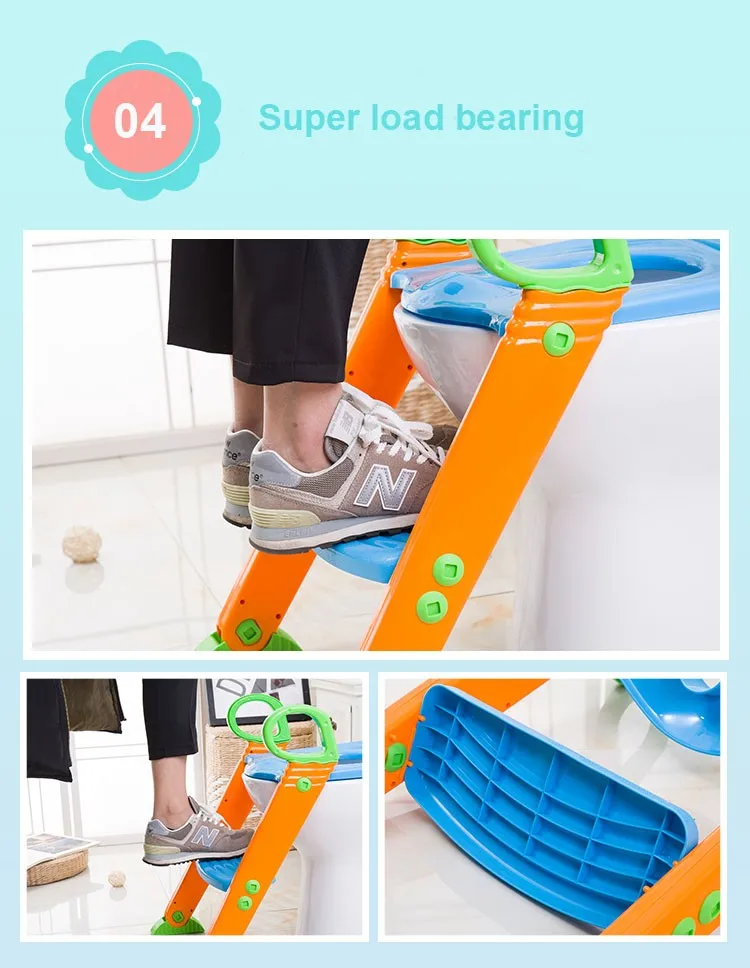 Plastic Baby Ladder With Step Stool Ladder Squatty Potty Toilet Trainer