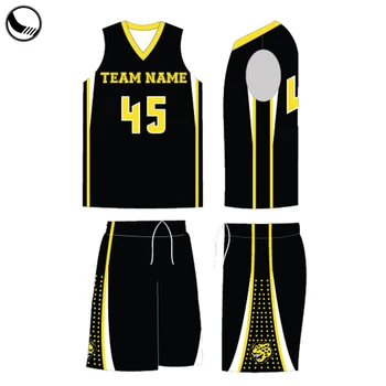 basketball black jersey design