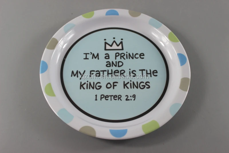 Food grade Melamine Children Dinner Plate