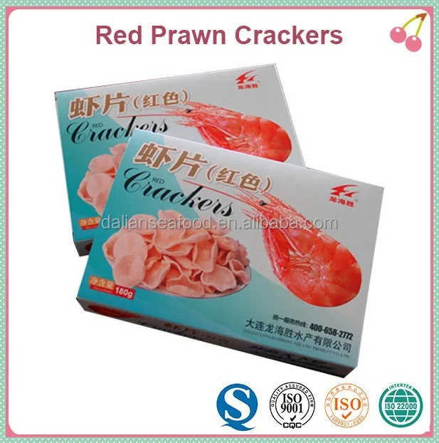 
180g Small Box Package High Protein Crackers Red Shrimp Chips 