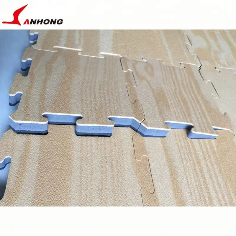 Tatami Woodgrain Judo Jiu Jitsu Grappling Interlocking Puzzle Taekwondo