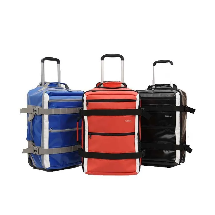New Design Big Capacity Outdoor Tarpaulin Pvc 500d Trolley Luggage Bag