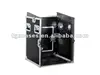 10U Combo flight case for mixer, amplifiers and processors