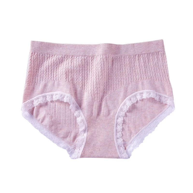 Amazon Hot Selling Pure Cotton Underwear Low Waist Women Lace Panties