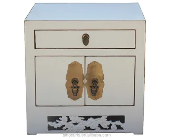Beijing Sinocurio Furniture Factory Chinese Antique Reproduction Furniture Solid Wood White Nightstand Bedside Tablemoq 1 Piece 60 00 80