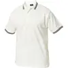 men's white polo shirt