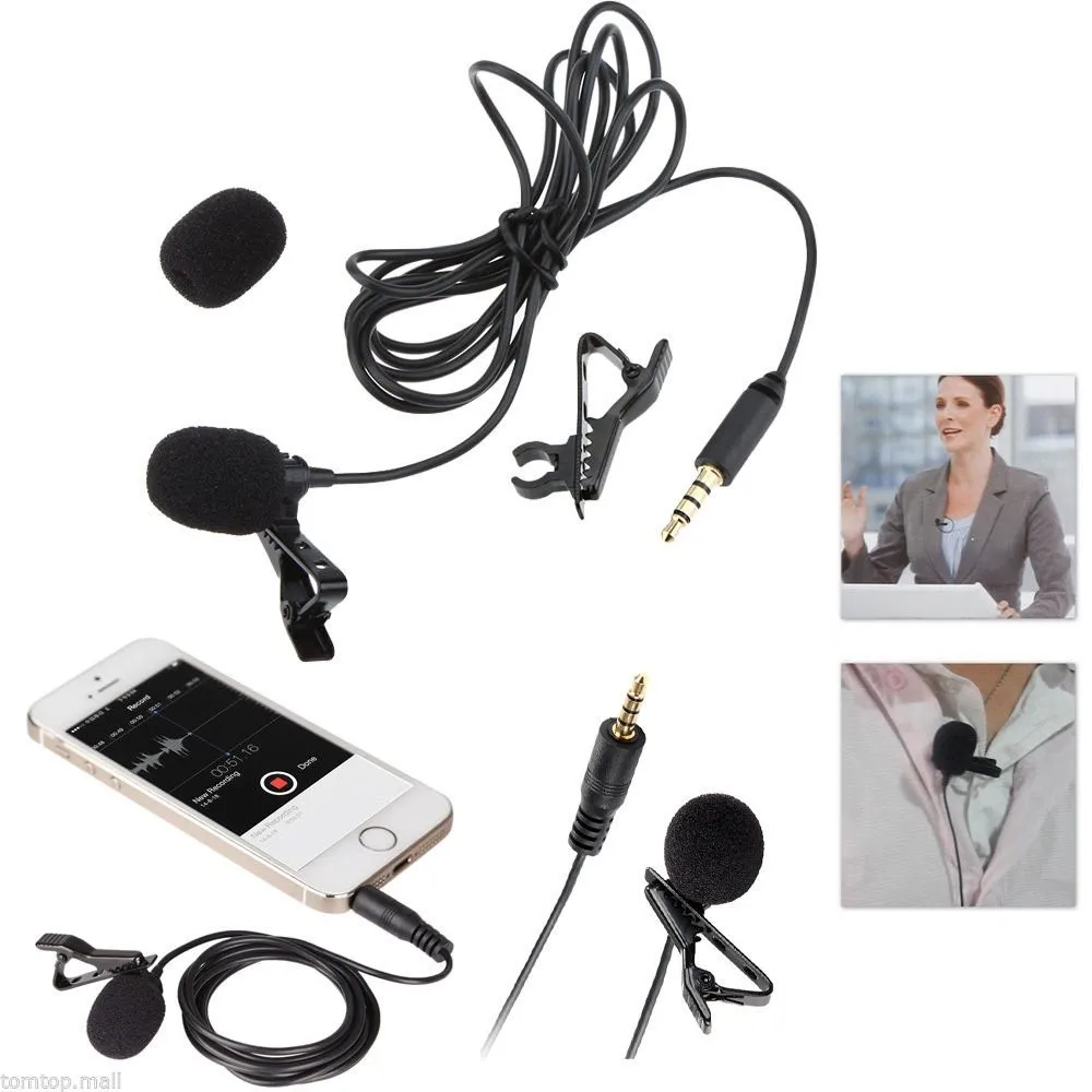 2017 Hot Sell Portable Omnidirectional Lapel Microphone With Clip ...