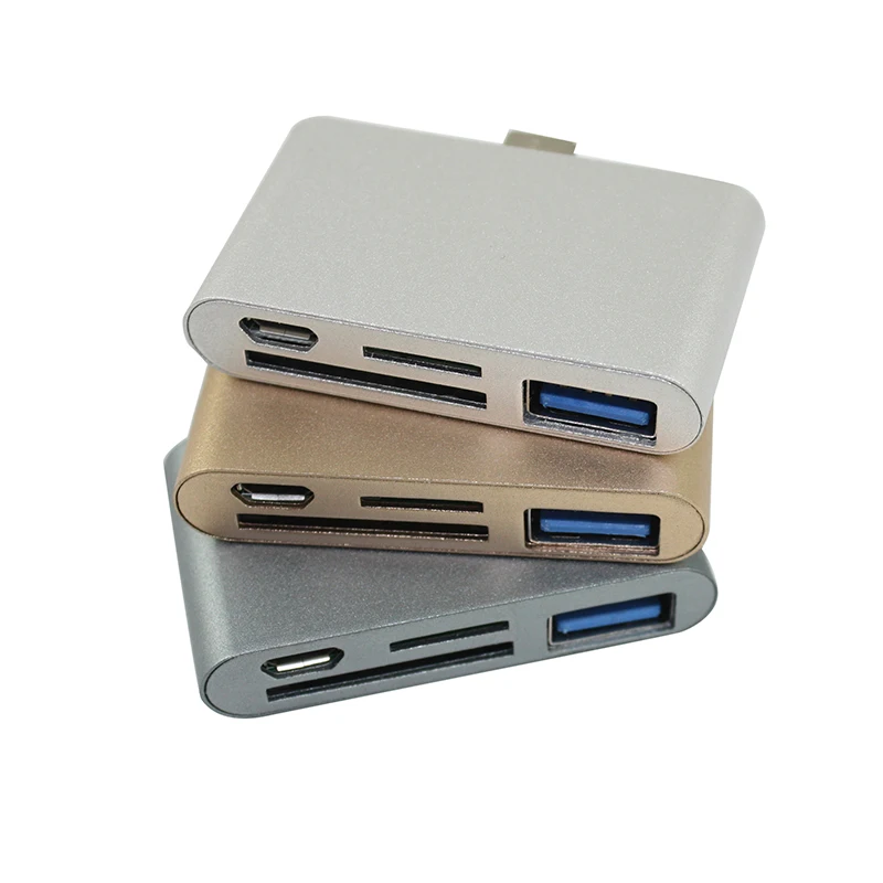 4 in 1 Type C USB 3.1 Card Reader for Apple Macbook for Samsung for Google ChromeBook - ANKUX.COM