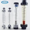 PC PSU inline rotameter plastic flowmeter sea water flow meter for chemical liquid