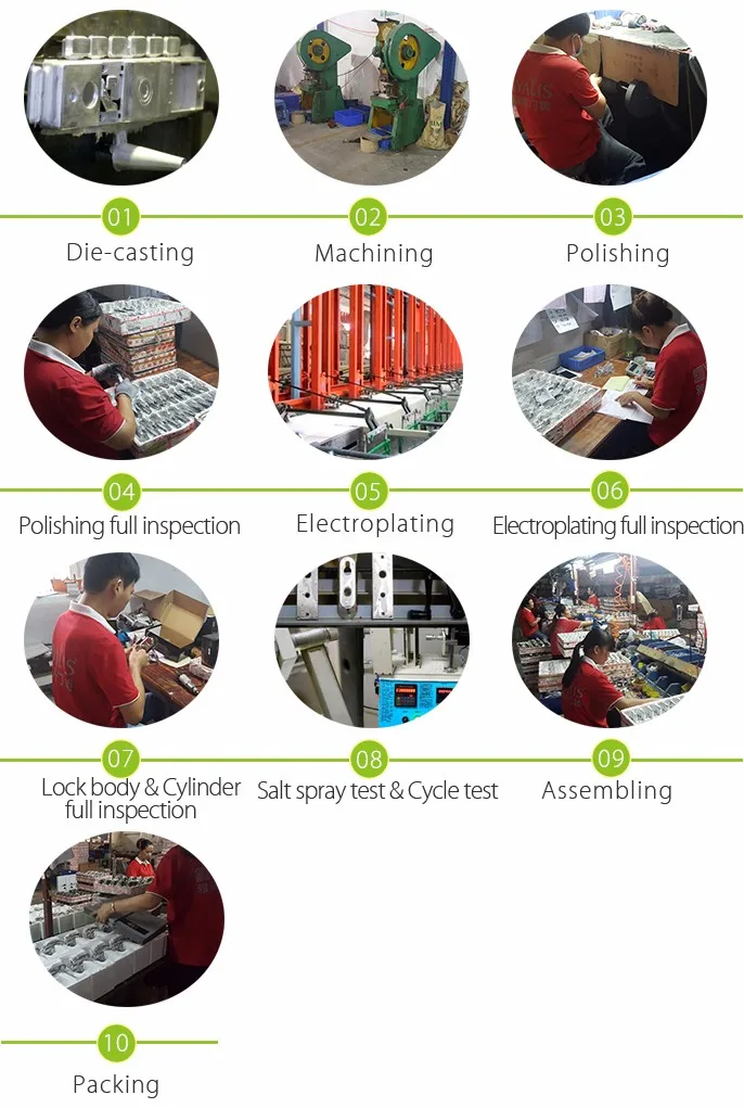 Newly Italian Design Bathroom Polished Chrome Style Square Rose Door Handles And Locks