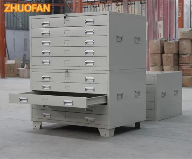 Antique Stainless Steel Map Drawers Map Colour And Size Can Be