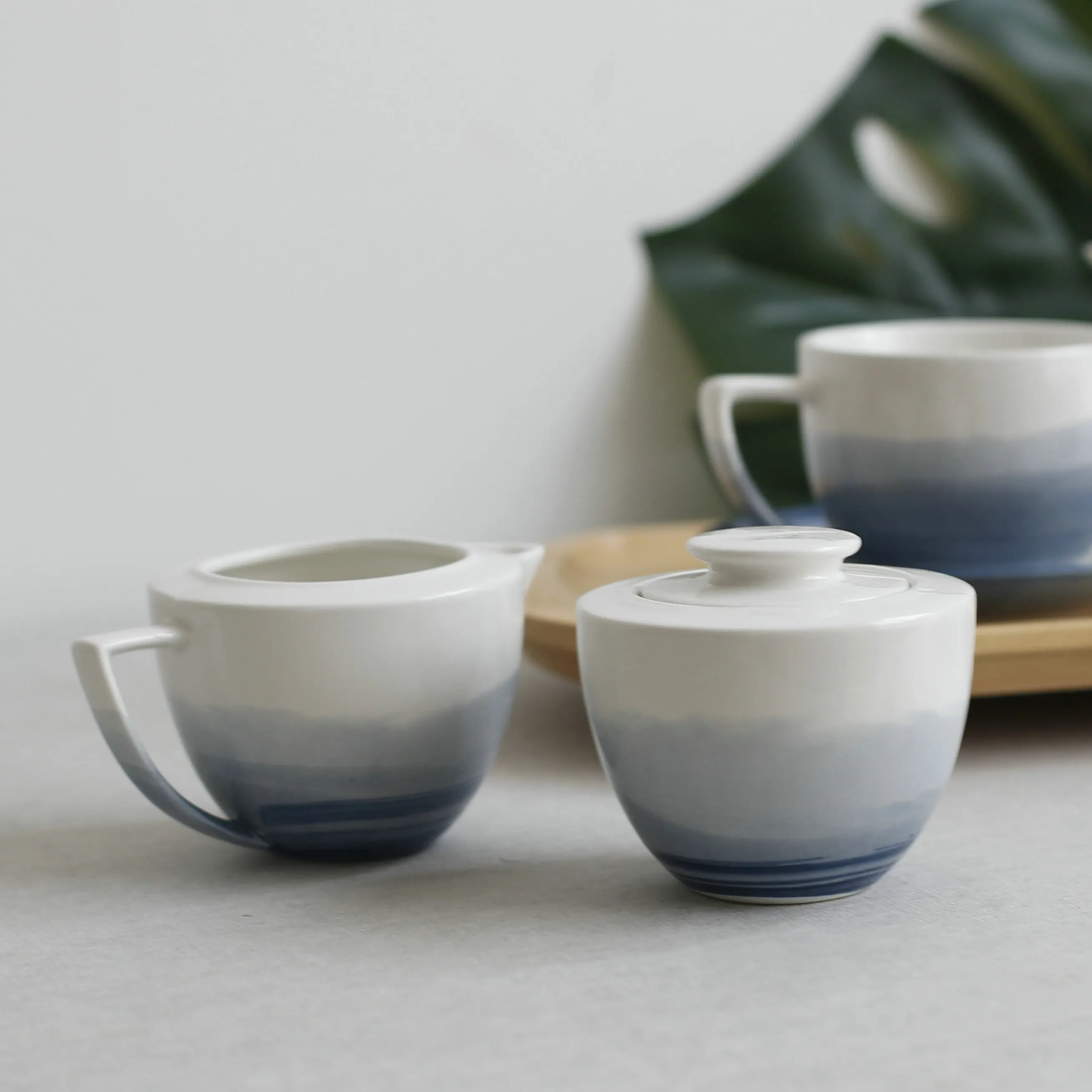 Best quality grace design grey glazed japanese espresso coffee ceramics tea set