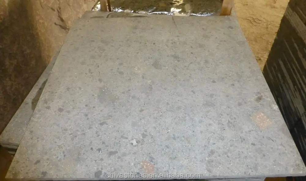 Natural Stones Green Spot Granite Slabs Tiles Stair Steps