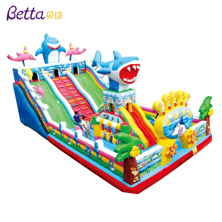 Outdoor Commercial Giant Long Giant Inflatable Slide For Kids