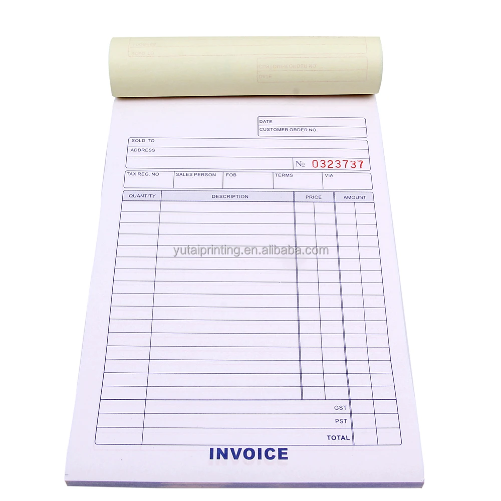 design invoice book