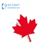 Wholesale china custom metal zinc alloy red color painted canada maple leaves shaped lapel pin