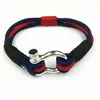 2019 New design stainless steel D Shackle simple mens bracelet rope