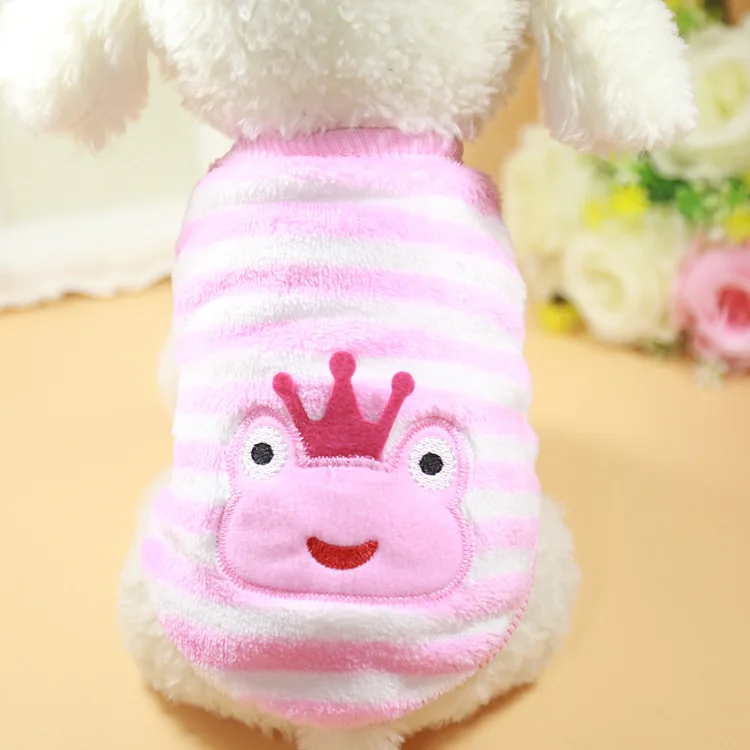 Hot Cute Warm Fabric Lovely Cartoon Embroidery Cat Monkey Pet Clothes Dog For Rabbits Buy Pet