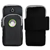 Nylon Sports Armband Bag 2 Pockets 5 inch Mobile Phone Pouch for Huawei Mate 8 P8 Lite y6 Pro for Meizu Pro 6
