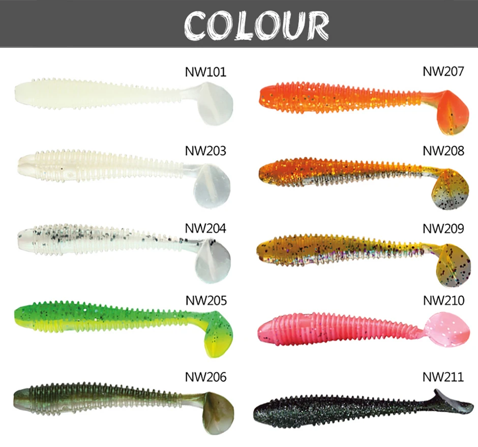 OriGlam 10pcs Soft Shrimp Fishing Lures - 4g, 10cm Silicone Bait With Hooks For Bass Trout